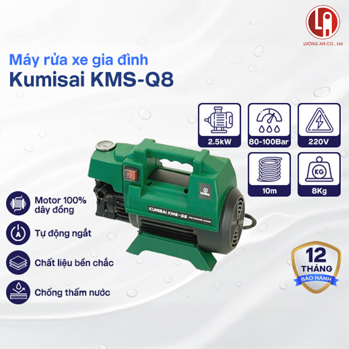 Máy rửa xe gia đình Kumisai KMS-Q8